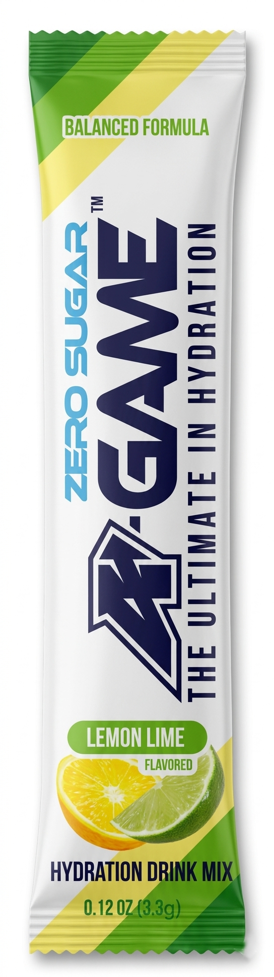 A-GAME Hydration Stix (Lemon Lime ZERO Sugar Flavor Bag)